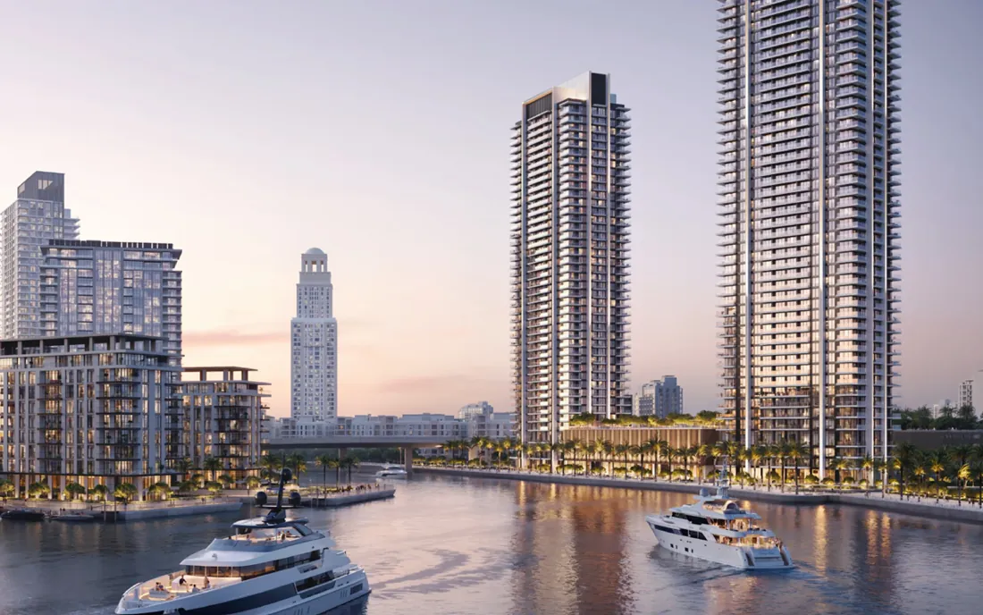 Valia twin towers at Dubai Creek Harbour